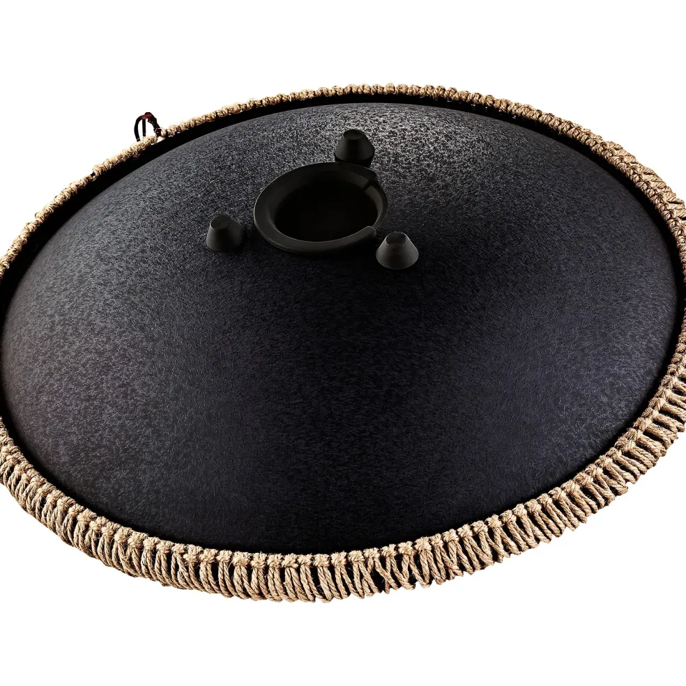 MEINL Sonic Energy 16" Engraved Octave Steel Tongue Drum, Black