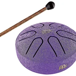 MEINL Sonic Energy A Major Pocket Steel Tongue Drum, Lotus Flower
