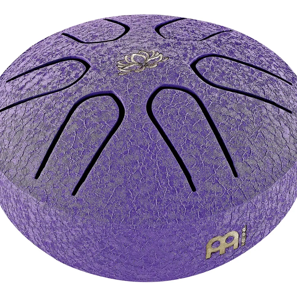 MEINL Sonic Energy A Major Pocket Steel Tongue Drum, Lotus Flower