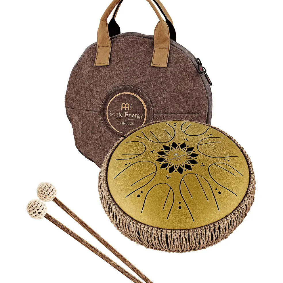 MEINL Sonic Energy C Major Medium Octave Steel Tongue Drum Gold