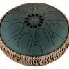 MEINL Sonic Energy F# Minor Octave Steel Tongue Drum Dark Green