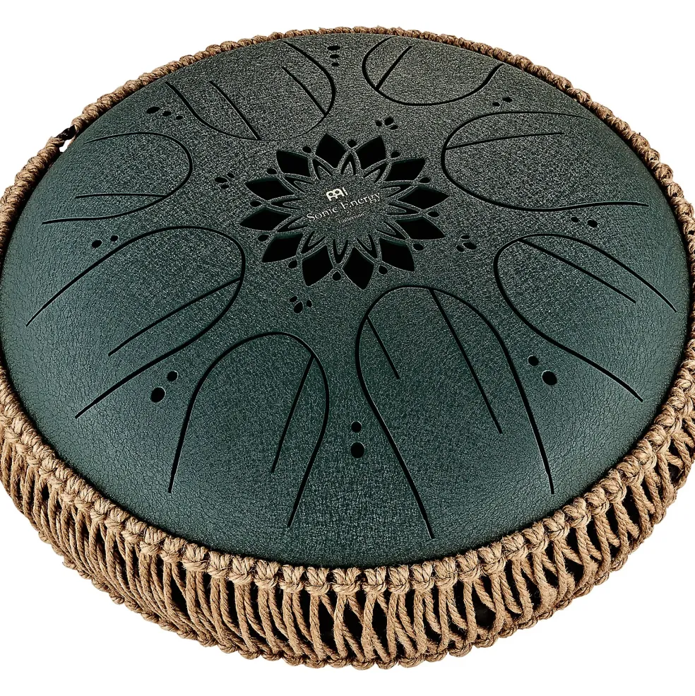 MEINL Sonic Energy F# Minor Octave Steel Tongue Drum Dark Green