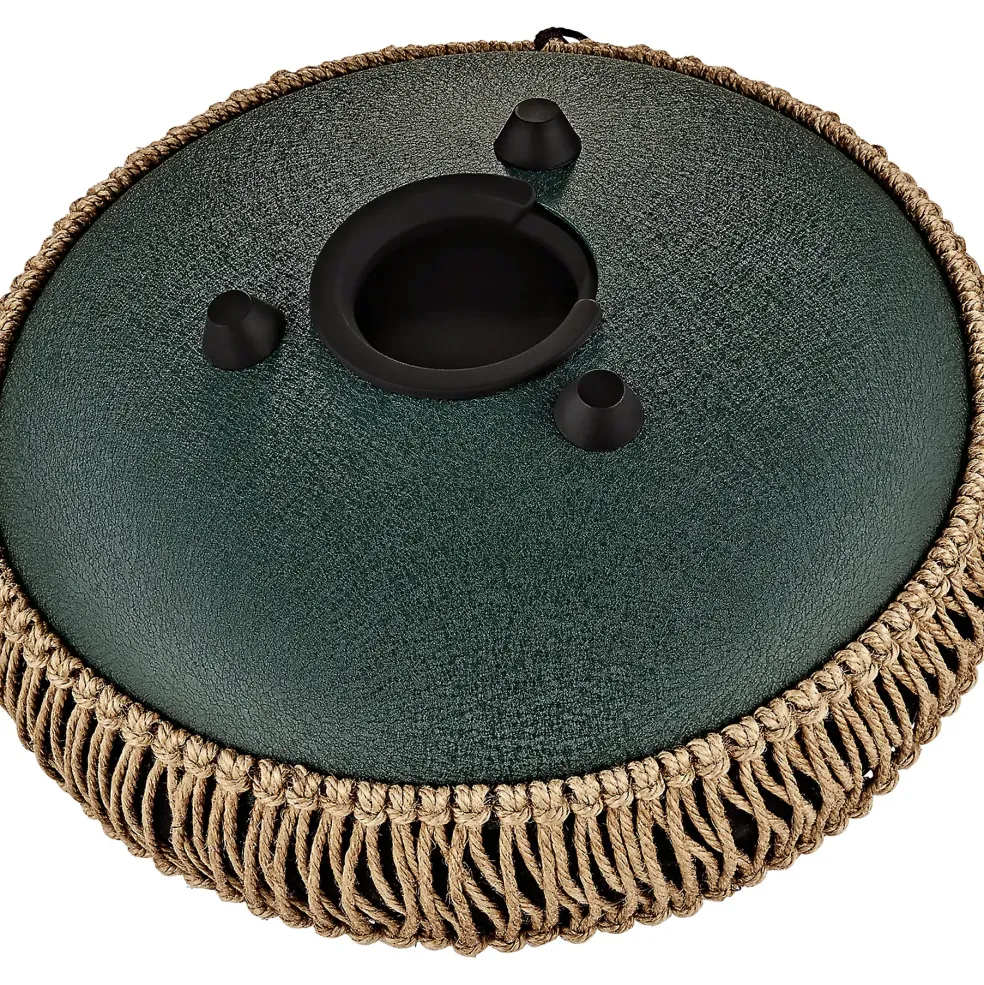 MEINL Sonic Energy F# Minor Octave Steel Tongue Drum Dark Green