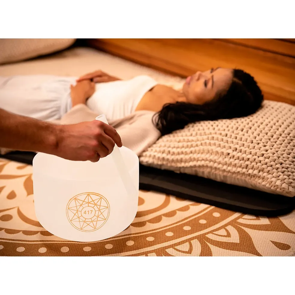 MEINL Sonic Energy Re Solfeggio Crystal Singing Bowl 10 in.