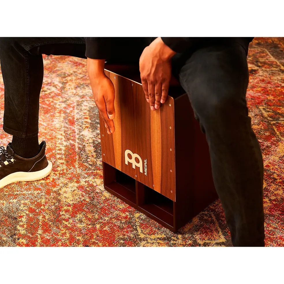 MEINL Subwoofer Jumbo Bass Cajon Walnut Frontplate
