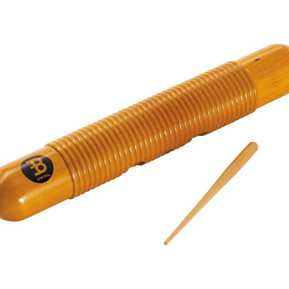 MEINL Wood Guiro with Scraper Amber