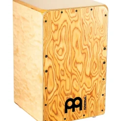 MEINL Woodcraft Series String Cajon with Makah Burl Frontplate Makah Burl