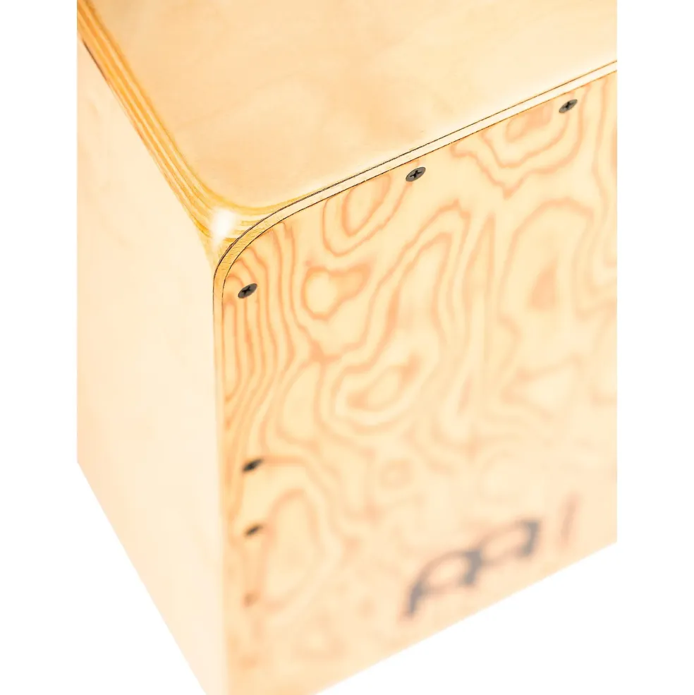 MEINL Woodcraft Series String Cajon with Makah Burl Frontplate Makah Burl
