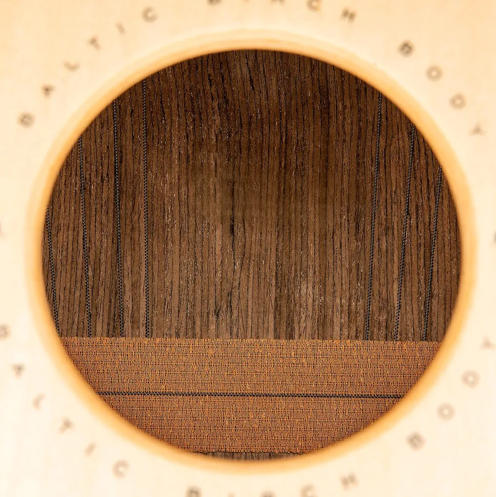 MEINL Woodcraft Series String Cajon with Makah Burl Frontplate Makah Burl