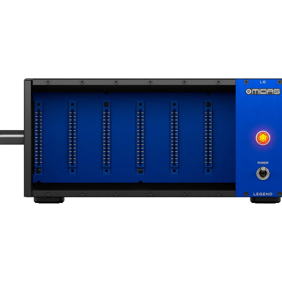 Midas 500 Series Portable Chassis for 6 Modules with Advanced Audio Routing and Rackmount Kit