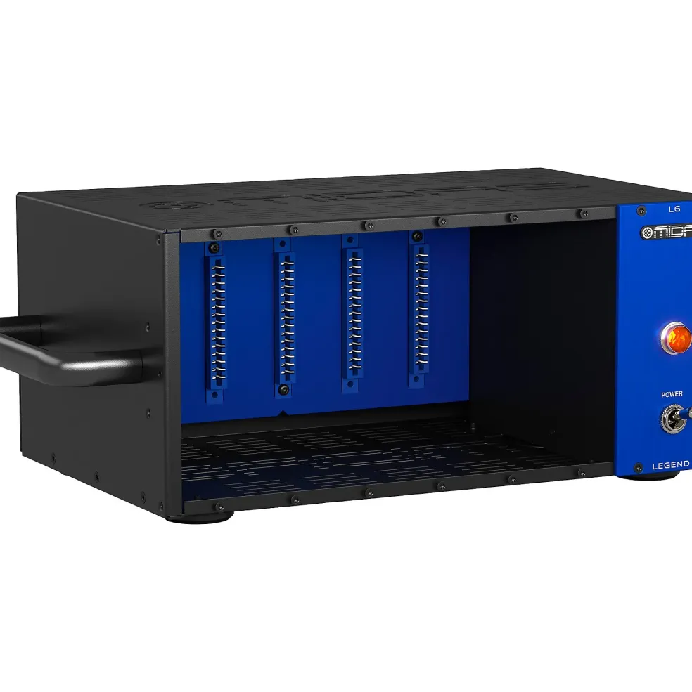 Midas 500 Series Portable Chassis for 6 Modules with Advanced Audio Routing and Rackmount Kit