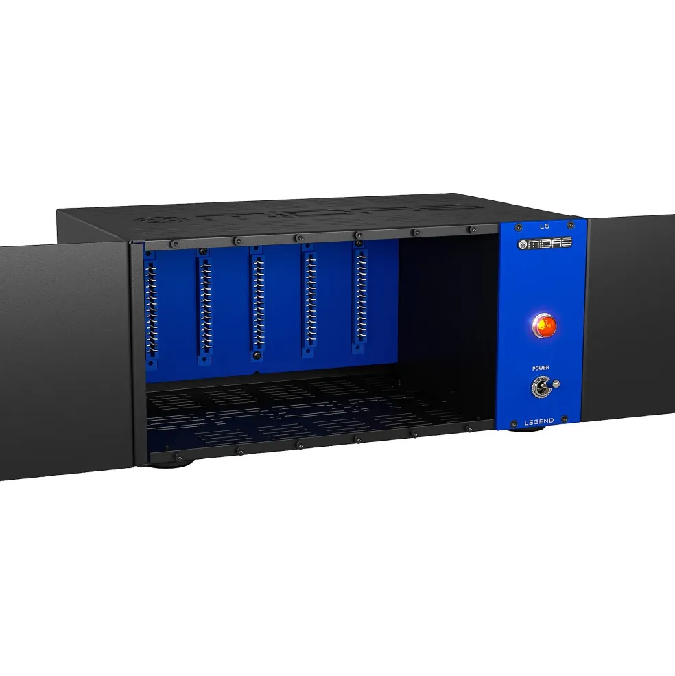 Midas 500 Series Portable Chassis for 6 Modules with Advanced Audio Routing and Rackmount Kit