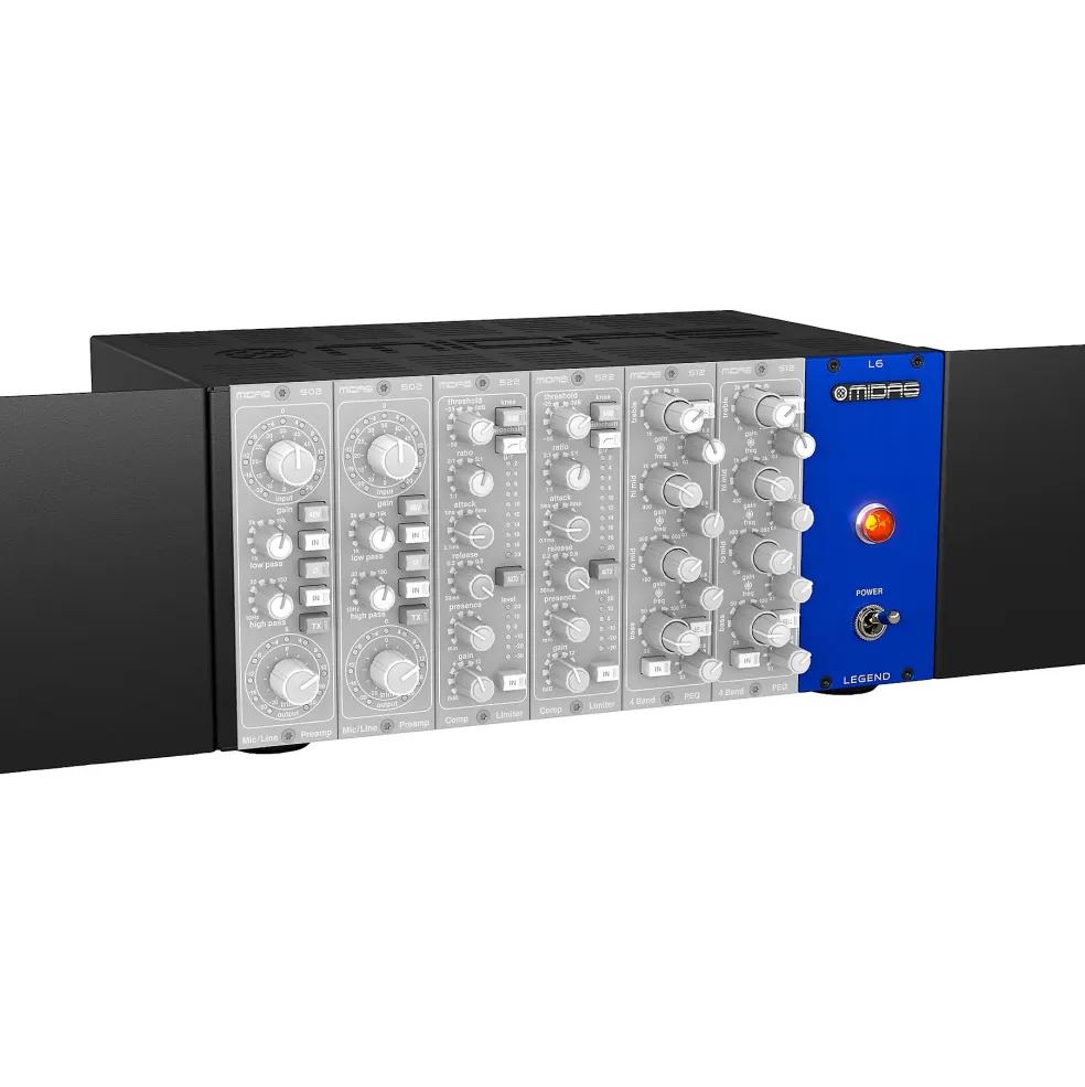 Midas 500 Series Portable Chassis for 6 Modules with Advanced Audio Routing and Rackmount Kit