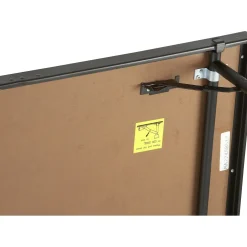 Midwest Folding Products 4' Deep X 6' Wide Single Height Portable Stage & Seated Riser 8 Inches High Pewter Gray Carpet