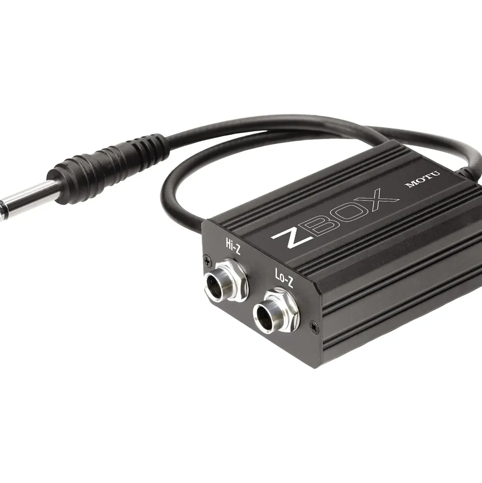 MOTU Zbox Guitar Impedence Adapter