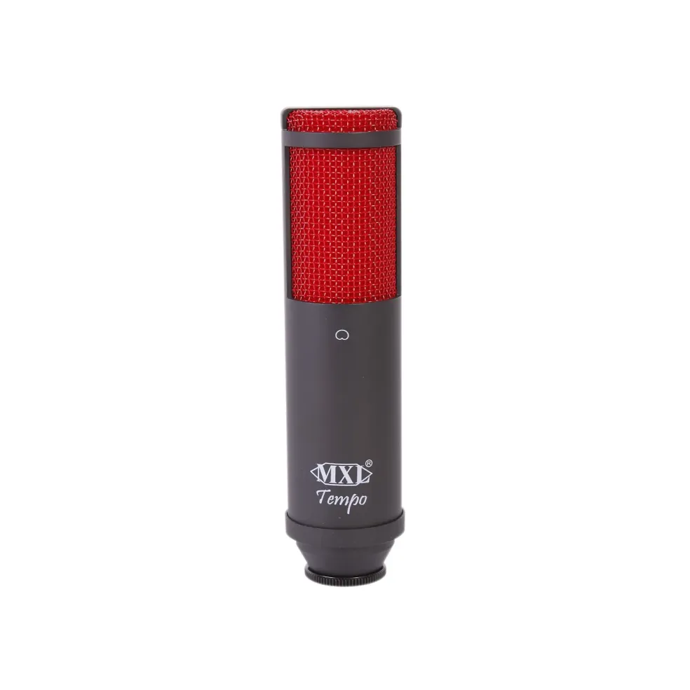 MXL Tempo USB Mic With Headphone Jack Black, Red Grill