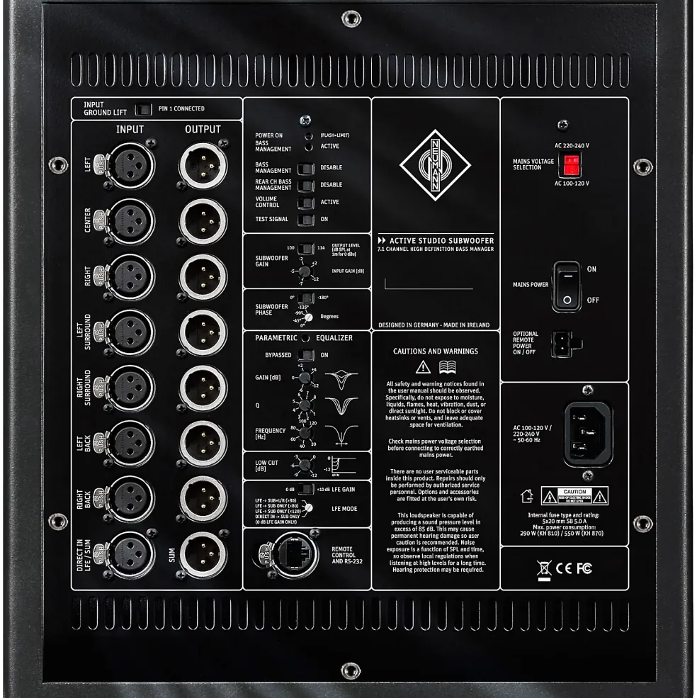 Neumann KH 810 10-inch Powered Studio Subwoofer (Each)