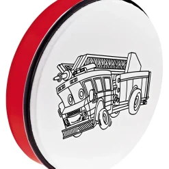 Nino Customizable ABS Hand Drum with Fire Truck Design
