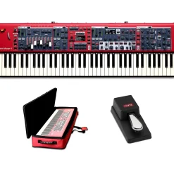 Nord Stage 4 Compact 73-Key Keyboard With Nord Soft Case and Single Pedal
