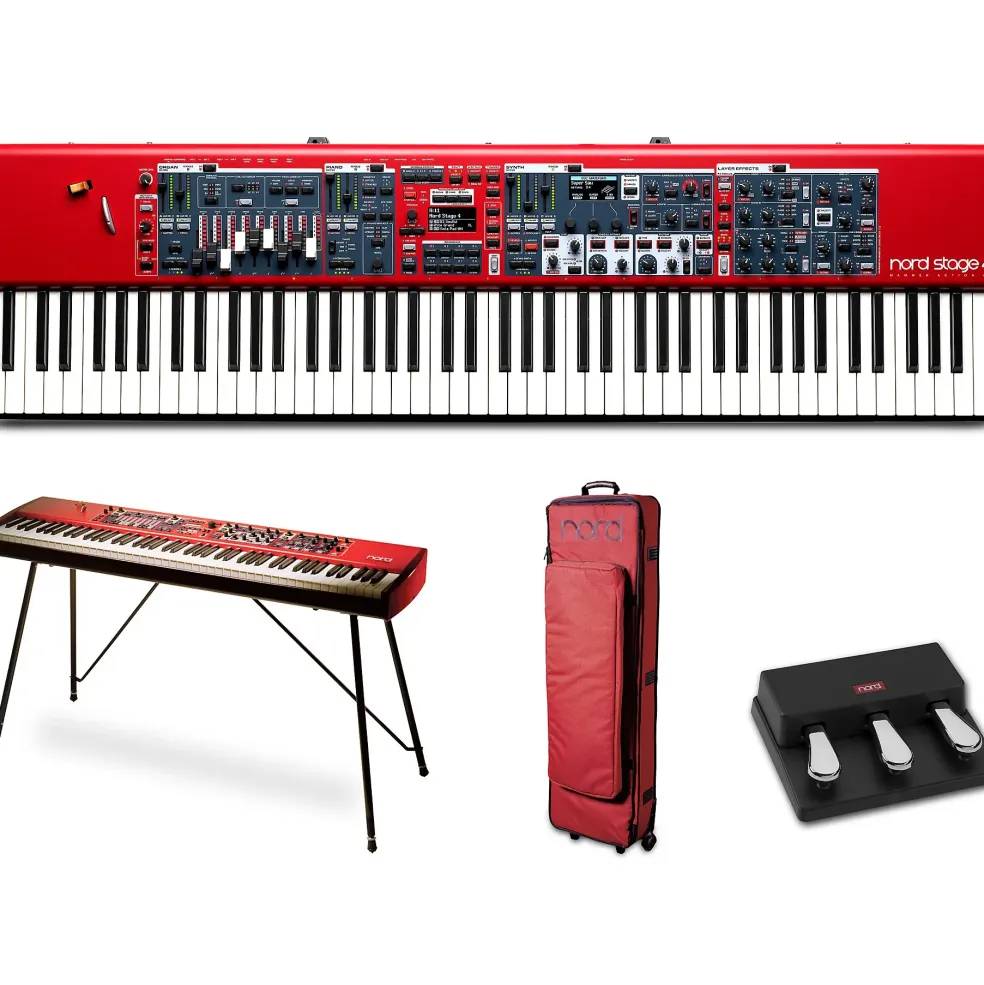 Nord Stage 4 88-Key Keyboard With Nord Soft Case, Triple Pedal and Stand EX