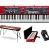 Nord Stage 4 73-Key Keyboard With Nord Soft Case, Single Pedal and Stand EX