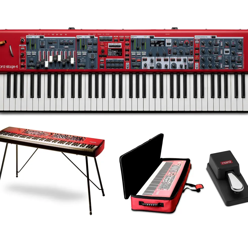 Nord Stage 4 73-Key Keyboard With Nord Soft Case, Single Pedal and Stand EX