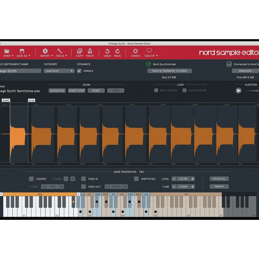 Nord Wave 2 61-Key Performance Synthesizer Essentials Bundle