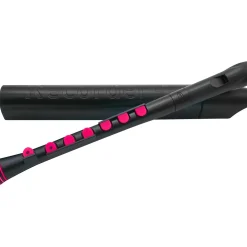 Nuvo Recorder+ German Fingering with Hard Case Black/Pink
