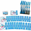 Nuvo WindStars 1 24-Piece Set - Dood & Toot White/Blue (12 Each) With Instruction Books, Display Stand, and Spare Parts