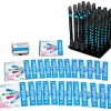 Nuvo WindStars 1 24-Piece Set - Dood & Tood (12 Each) Black/Blue With Instruction Books, Display Stand, and Spare Parts