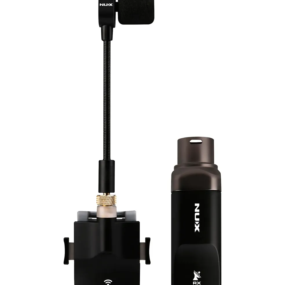 NUX B-6 2.4GHz Wireless Saxophone Microphone System Black