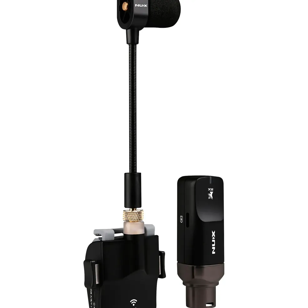NUX B-6 2.4GHz Wireless Saxophone Microphone System Black