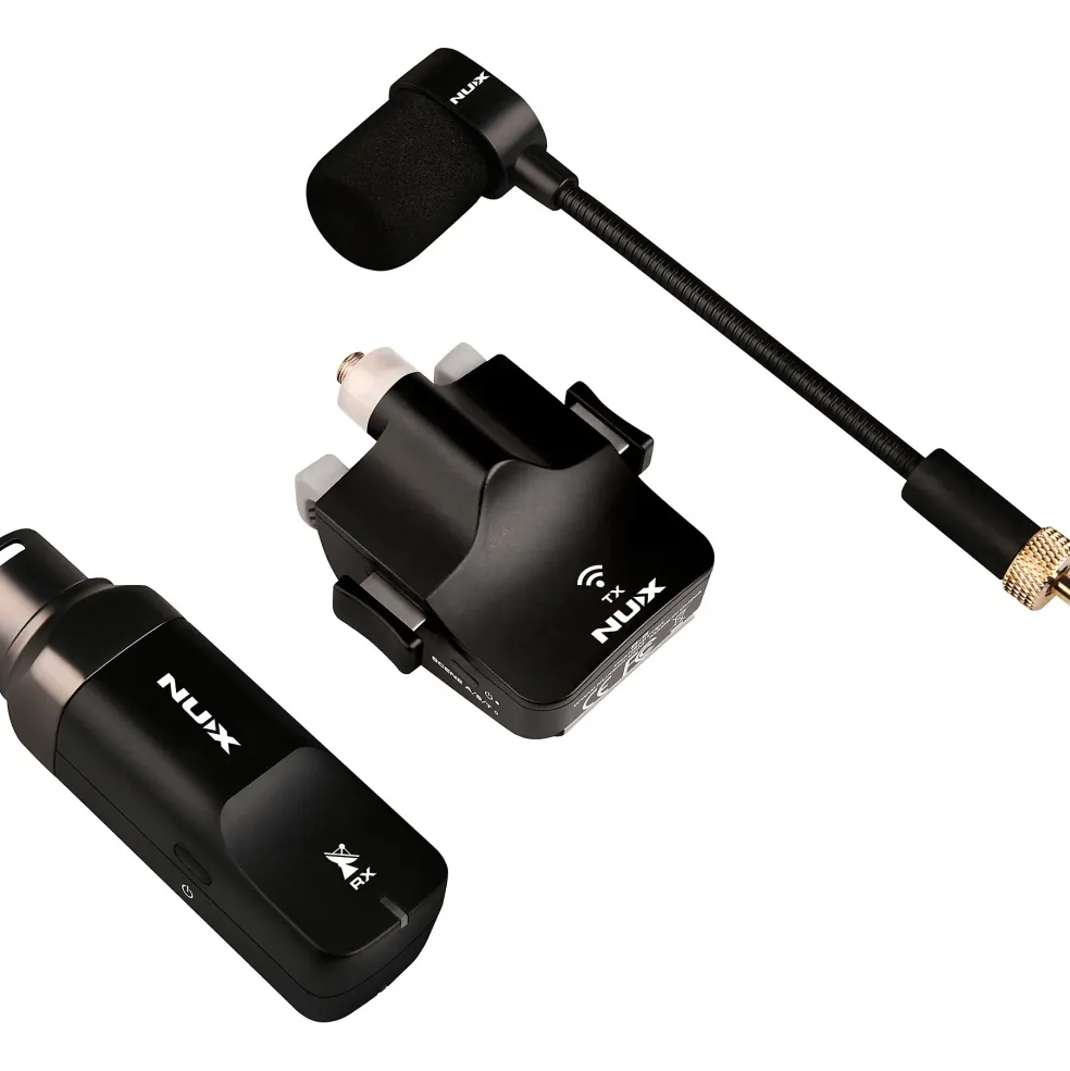 NUX B-6 2.4GHz Wireless Saxophone Microphone System Black