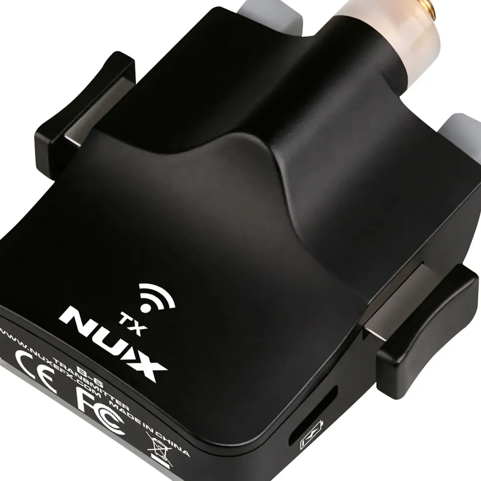 NUX B-6 2.4GHz Wireless Saxophone Microphone System Black