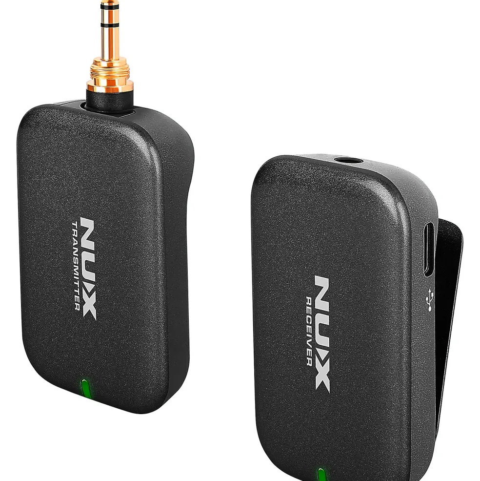 NUX B-7PSM 5.8 GHz Wireless in-Ear Monitoring System, Charging Case Included, Stereo Audio transmitter Black