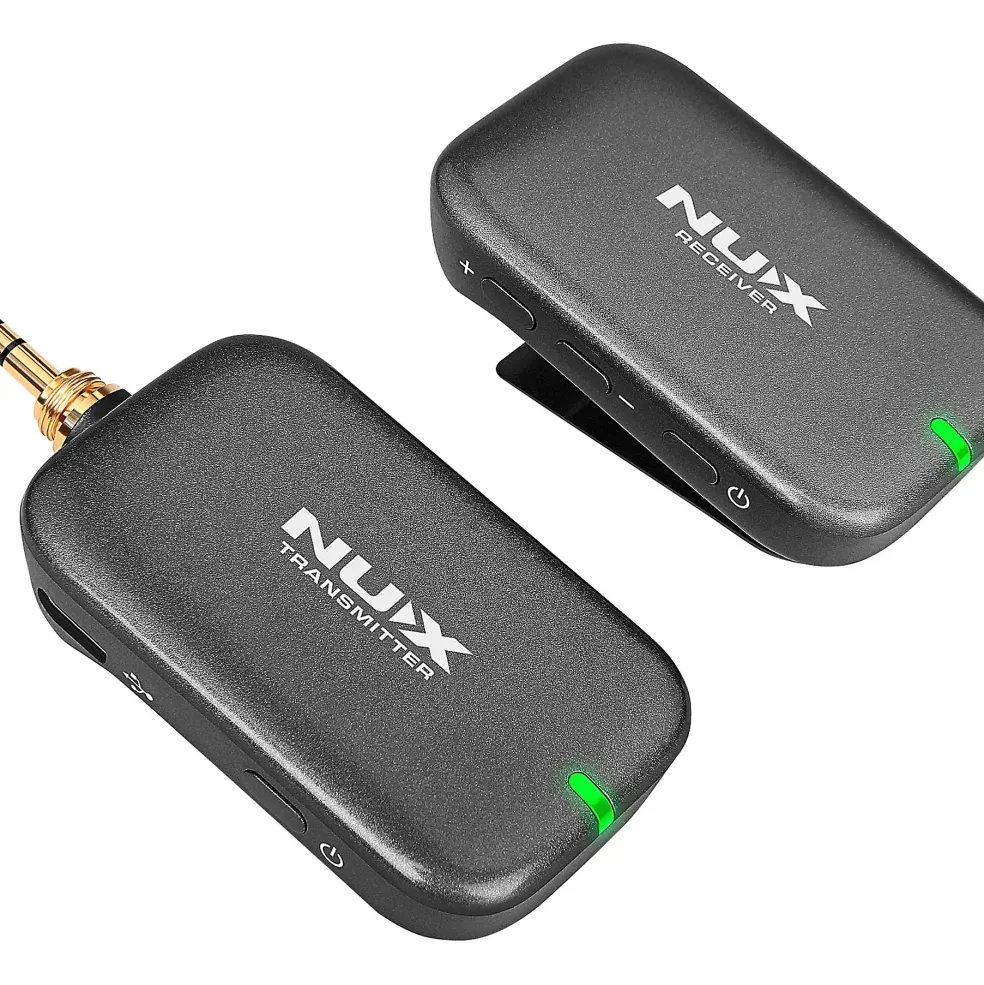 NUX B-7PSM 5.8 GHz Wireless in-Ear Monitoring System, Charging Case Included, Stereo Audio transmitter Black