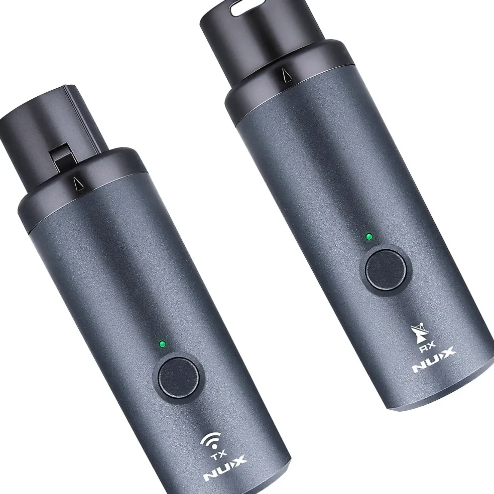 NUX B-3RC 2.4GHz Wireless Mic System Dynamic Mic Bundle With Recharging Case Black