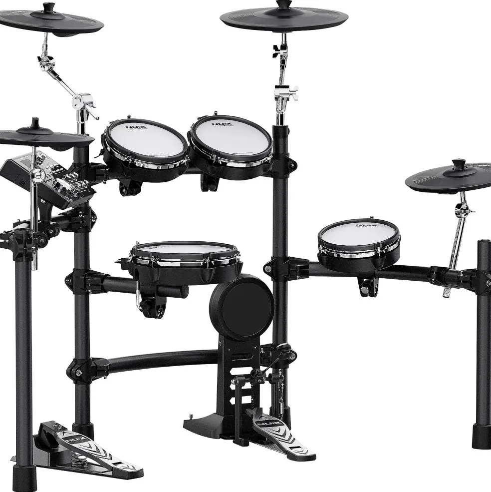 NUX DM-7X All-Remo Mesh-Head Digital Drum Kit Black