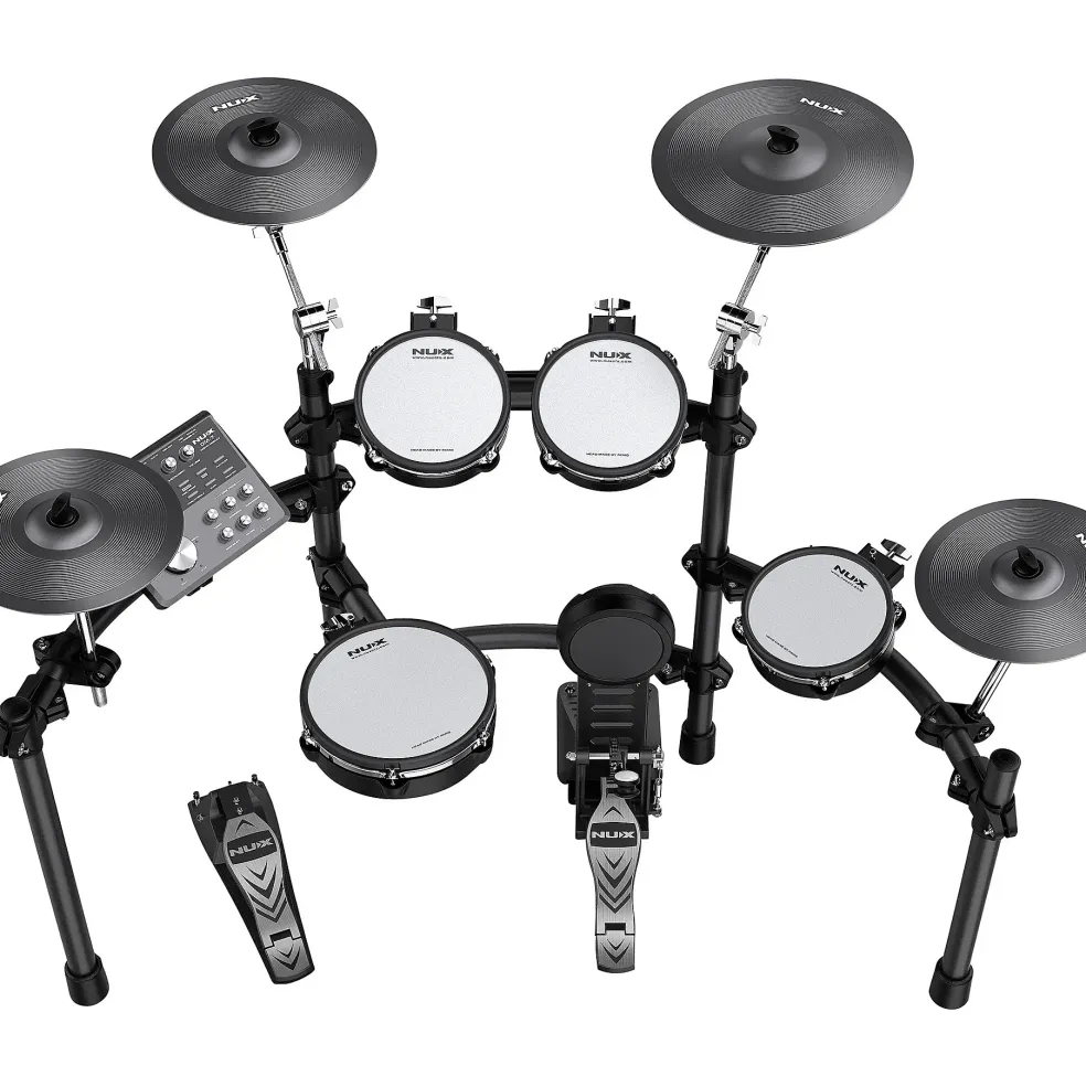 NUX DM-7X All-Remo Mesh-Head Digital Drum Kit Black