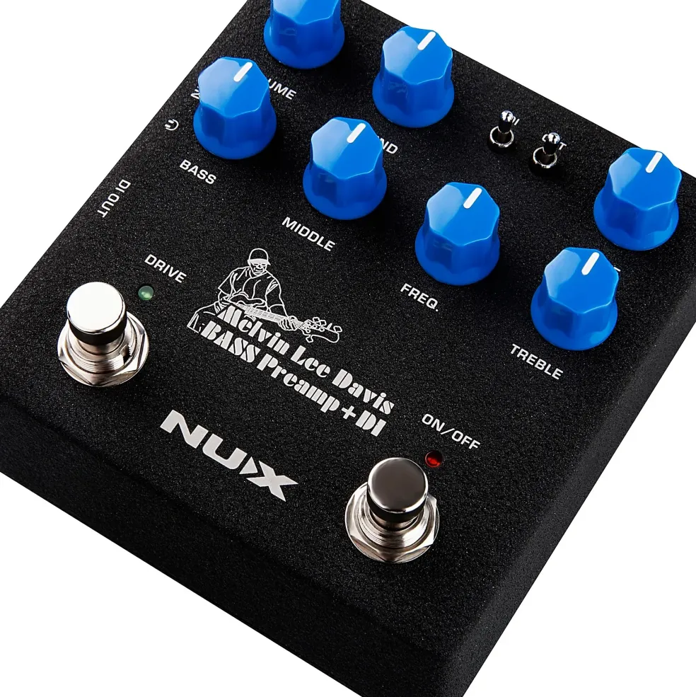 NUX Melvin Lee Davis Bass Preamp + DI Pedal Black
