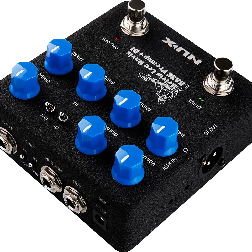 NUX Melvin Lee Davis Bass Preamp + DI Pedal Black