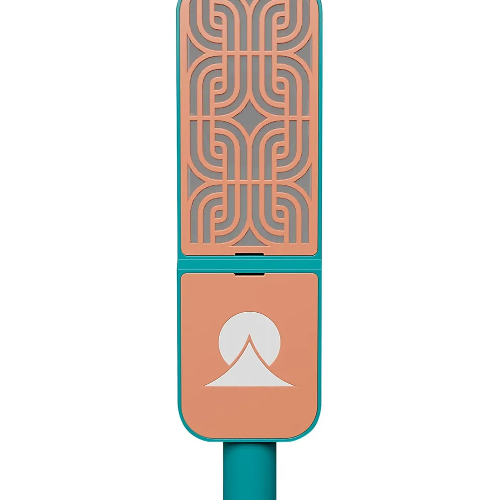 Ohma World Motif Condenser Microphone Teal & Apricot