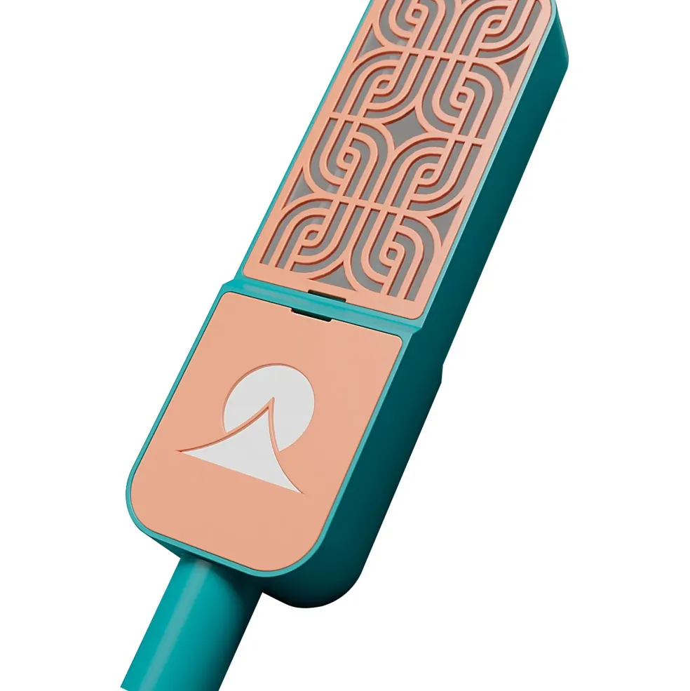 Ohma World Motif Condenser Microphone Teal & Apricot