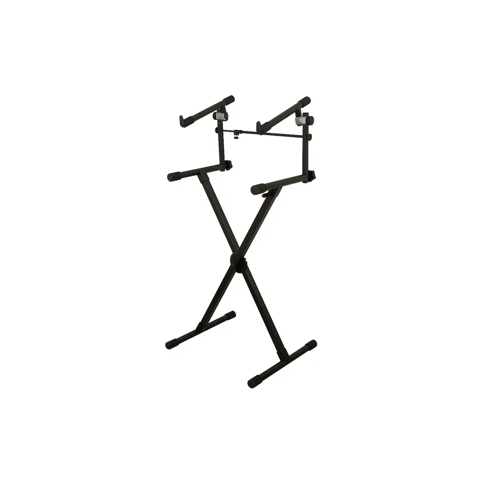 On-Stage Heavy-Duty 2-Tier Keyboard X Stand