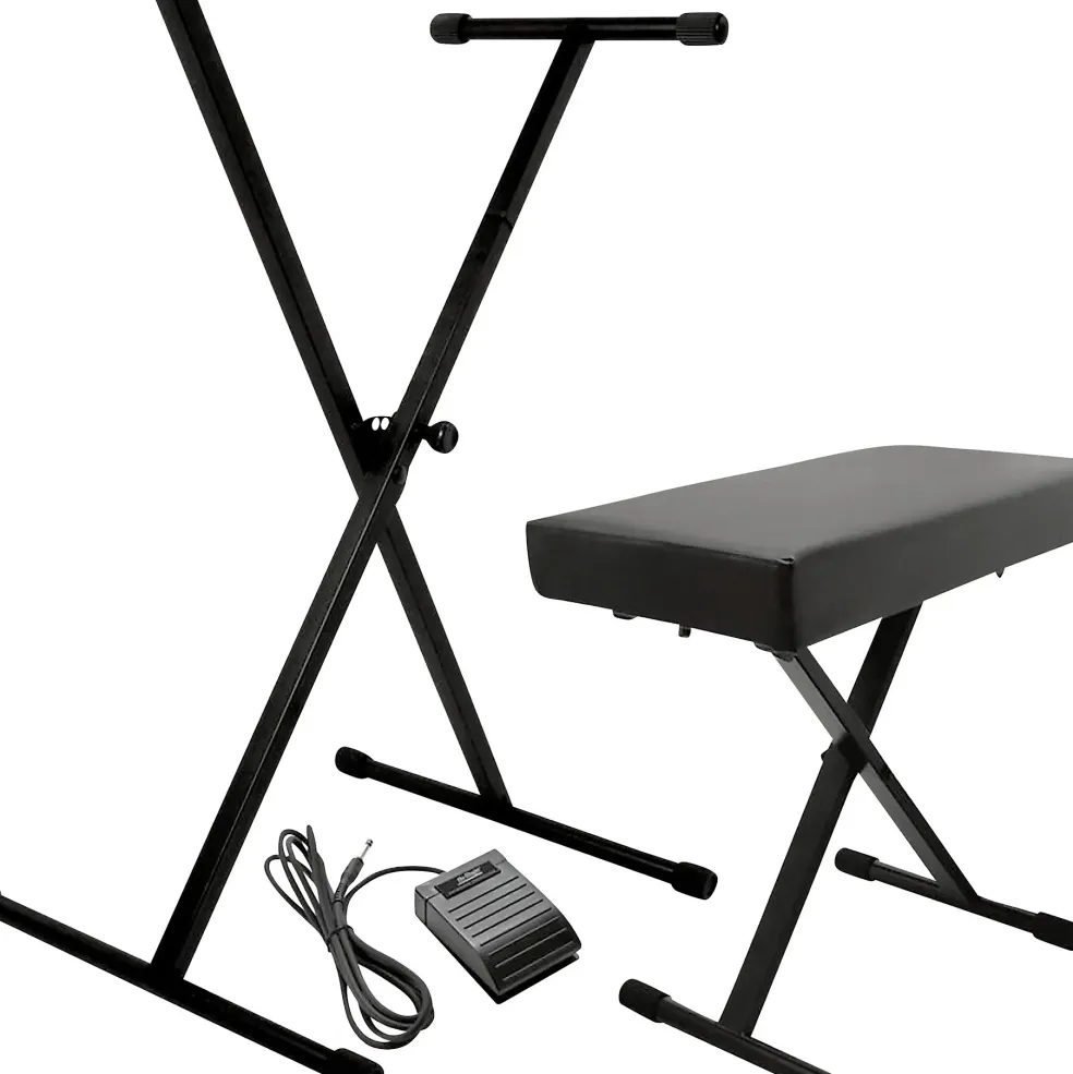 On-Stage KPK6520 Keyboard Stand/Bench Pack With Sustain Pedal