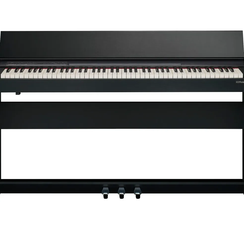 Open Box Roland F-140R Digital Console Home Piano Level 1 Charcoal Black