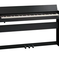 Open Box Roland F-140R Digital Console Home Piano Level 1 Charcoal Black
