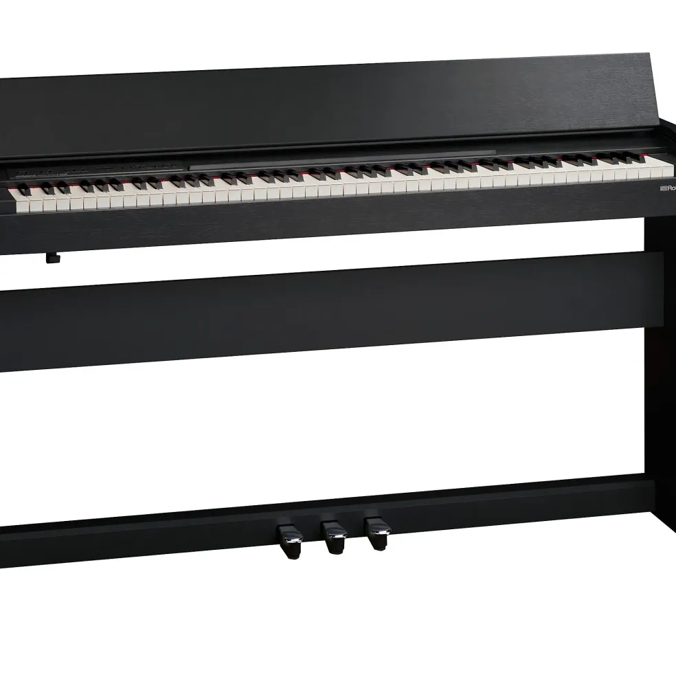 Open Box Roland F-140R Digital Console Home Piano Level 1 Charcoal Black
