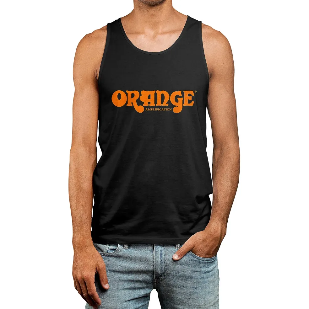 Orange Amplifiers Classic Orange Logo Tank Top Medium Black