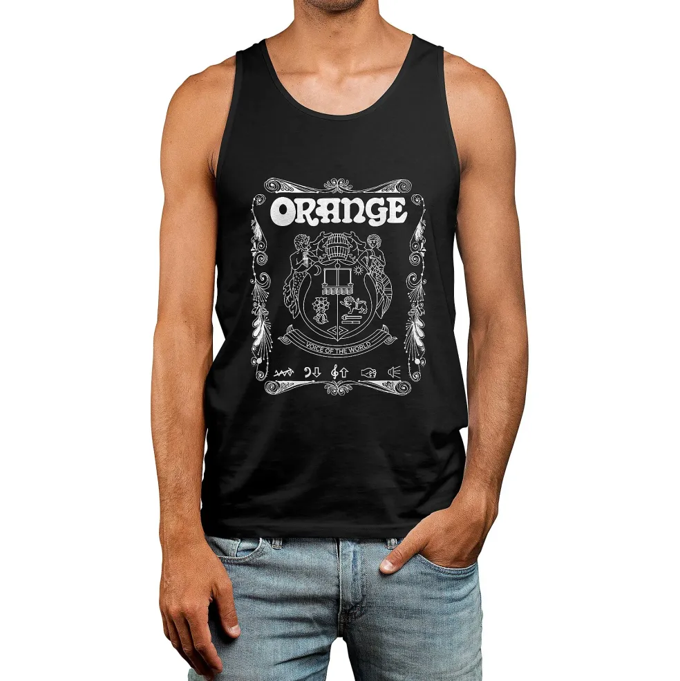 Orange Amplifiers Orange Crest Tank Top X Large Black
